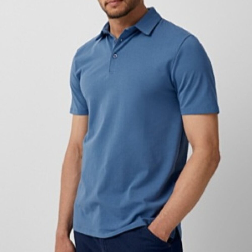 Simons Le31 blue organic cotton polo shirt